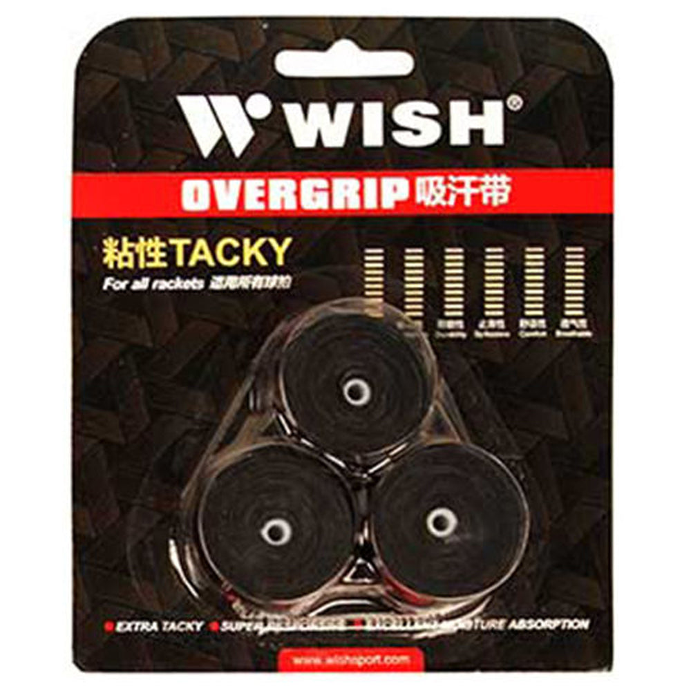 Wish 101 Tennis Overgrips (Black)