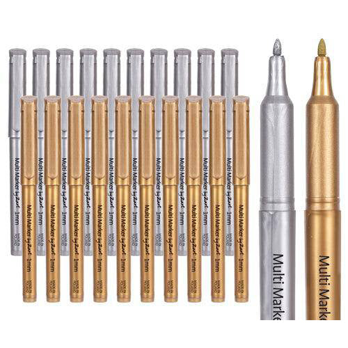 Zart Multi Markers 20pcs (Gold and Silver)