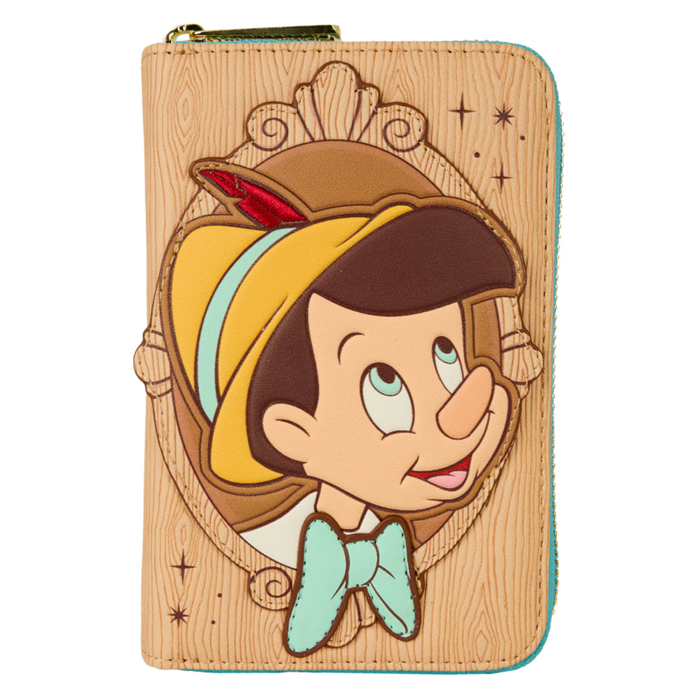 Pinocchio Portrait Zip Around Wallet