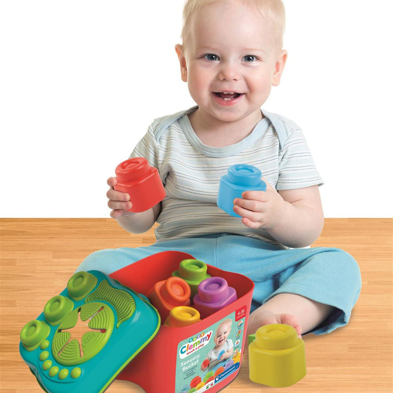 Clementoni Soft Clemmy Sensory Bucket 15pcs