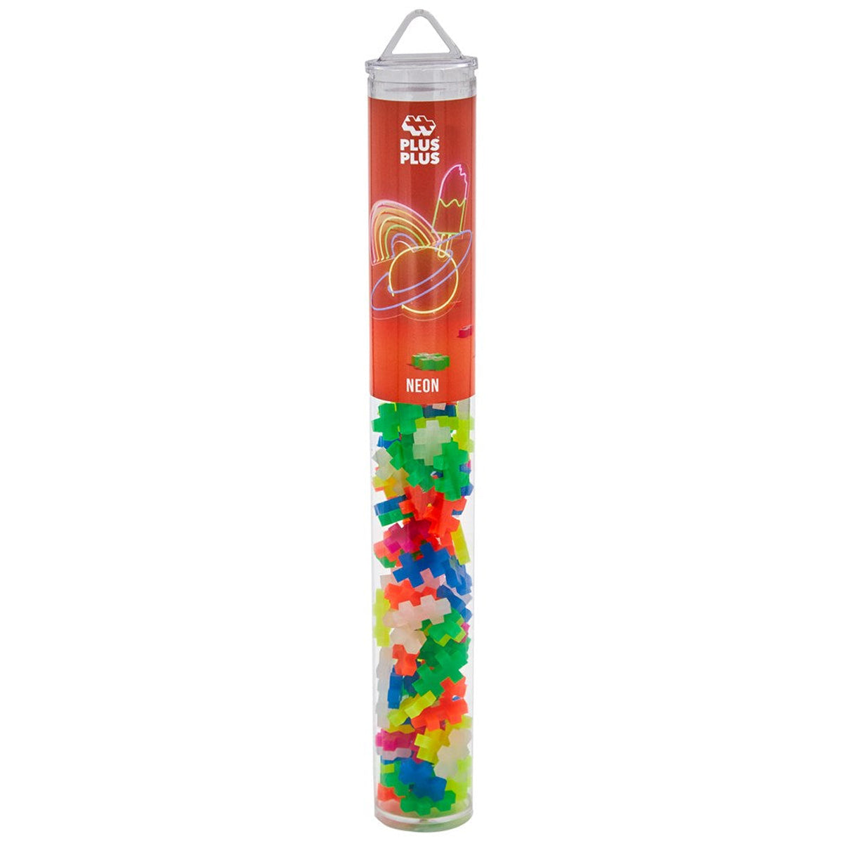 Plus-Plus Neon Mix Building Blocks Tube 100pcs