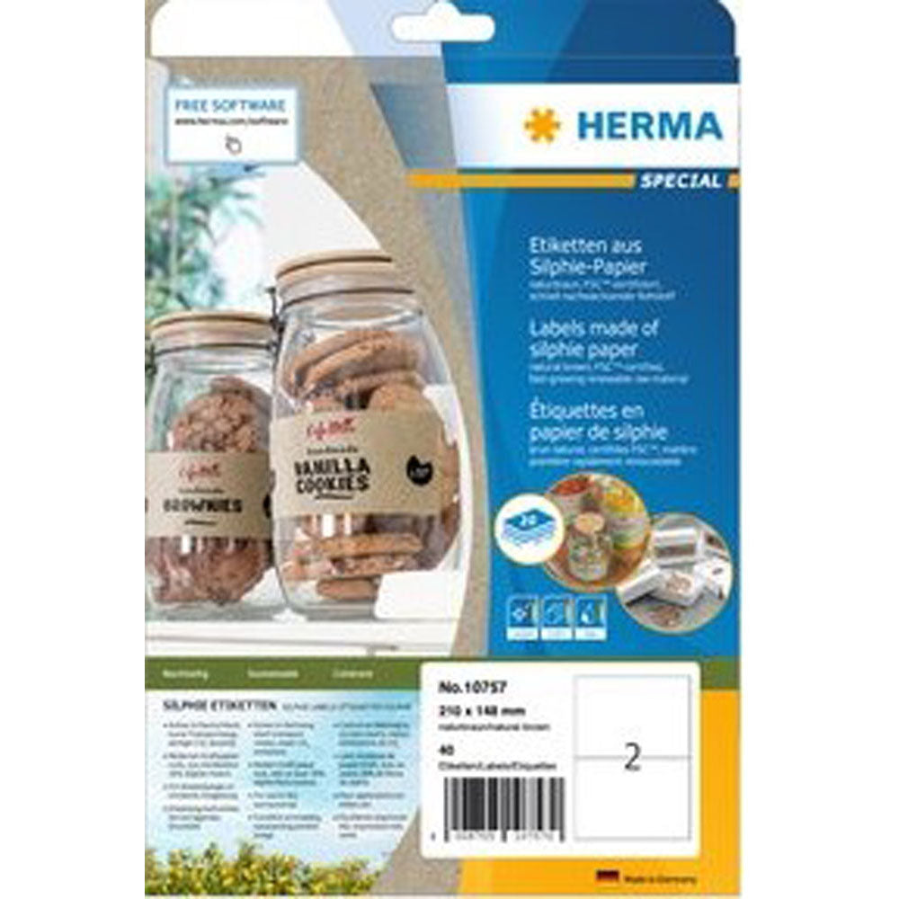 HERMA SILPHIE PAPPER LIKEL A4 20 st (Natural)