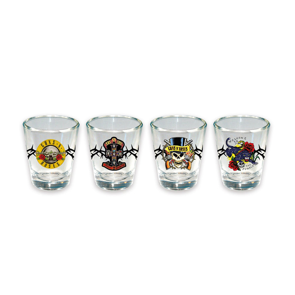 Guns N' Roses Shot Glass Set (4 Pack)