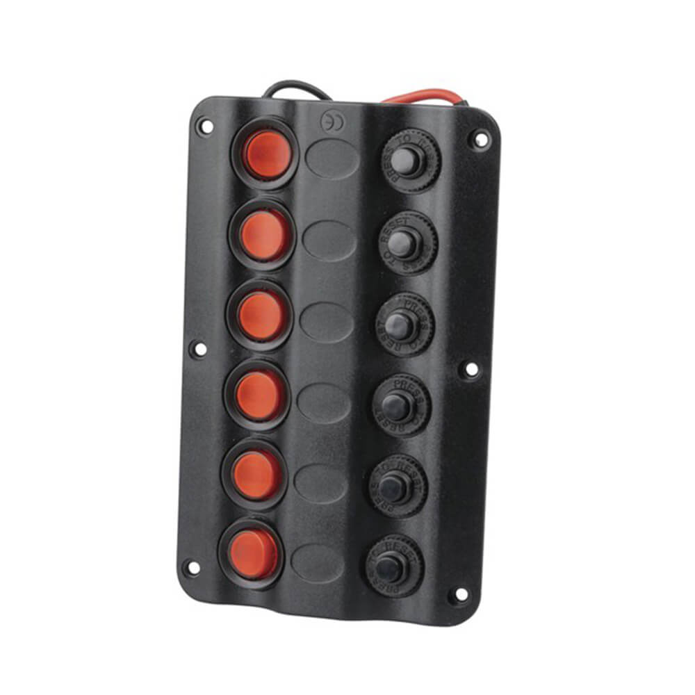 Panel przełącznika morskiego z wyłącznikami