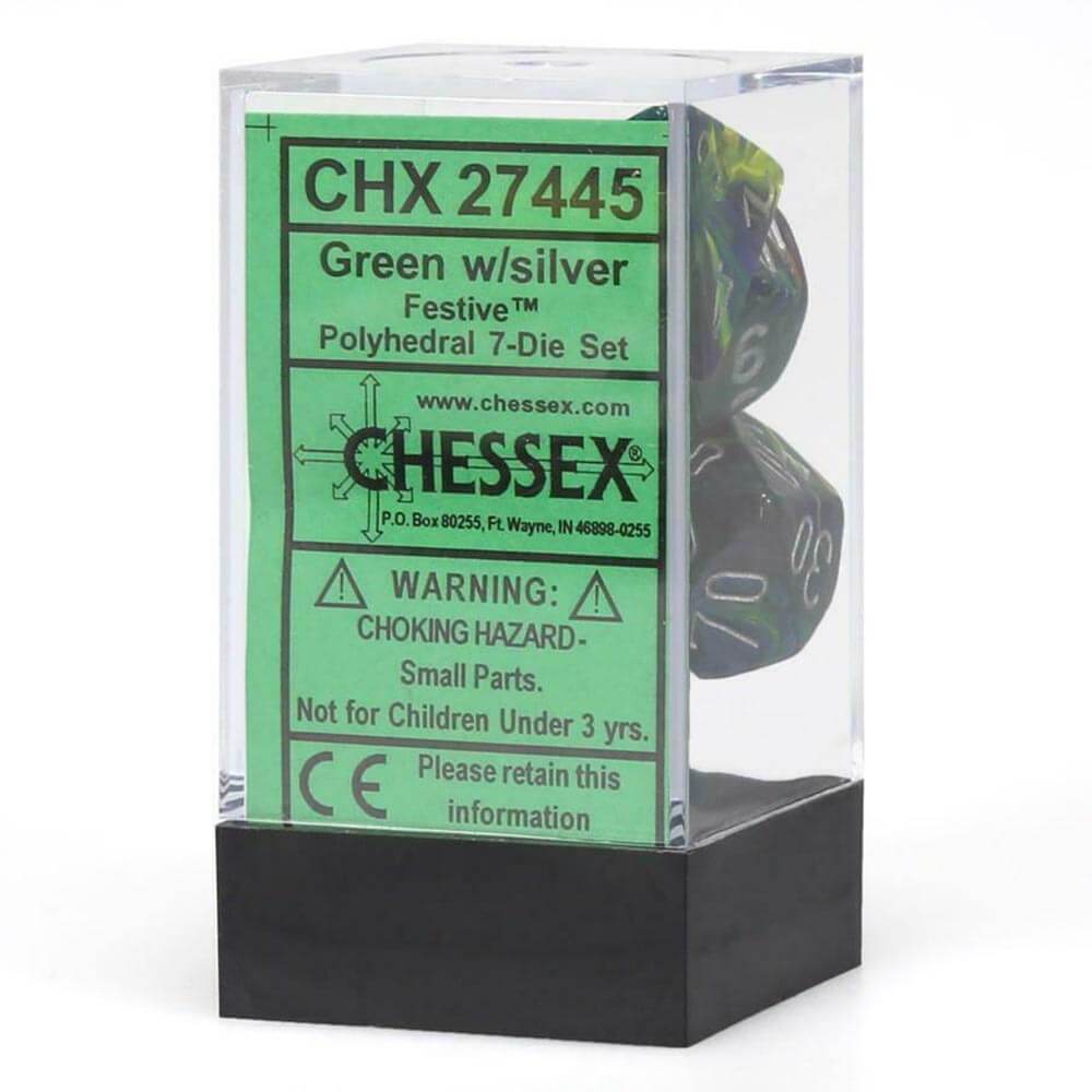 D7ダイスサイコロのお祝いの多面体(7サイコロ)