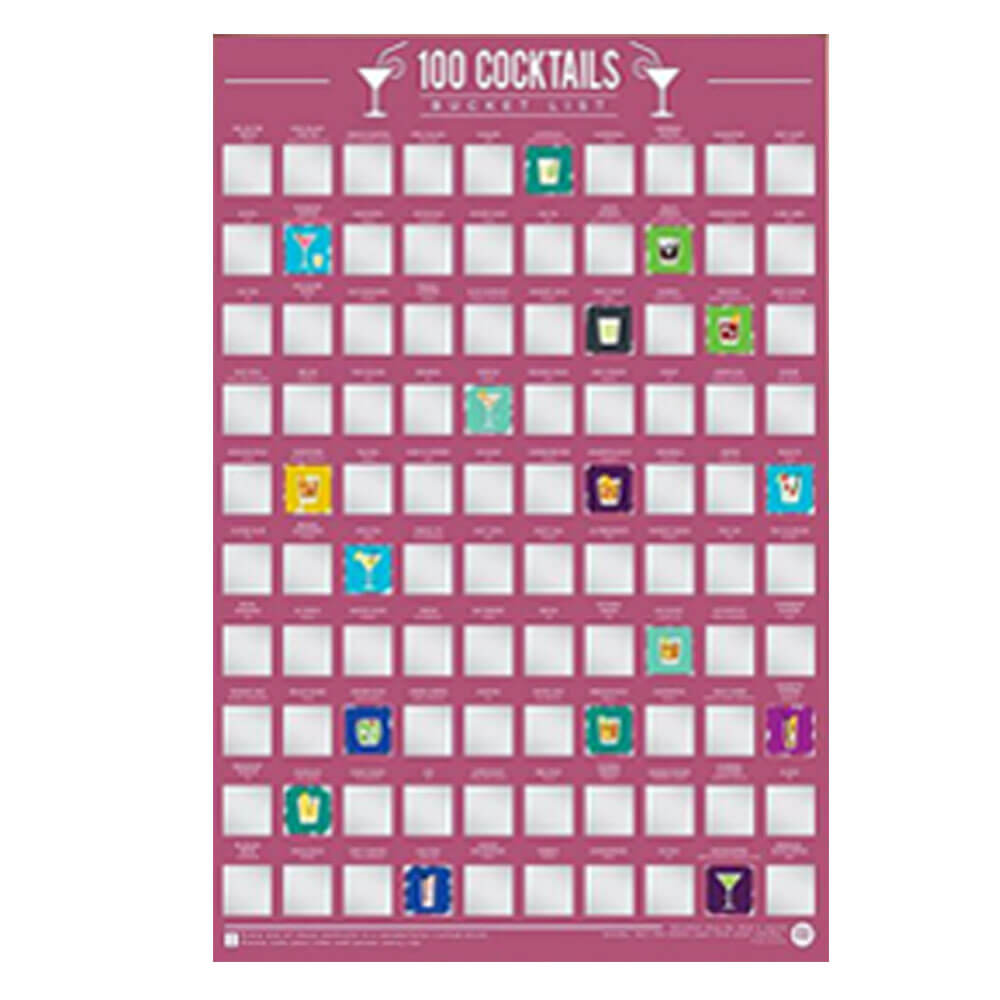 Gift Republic Bucket List Rubbelposter