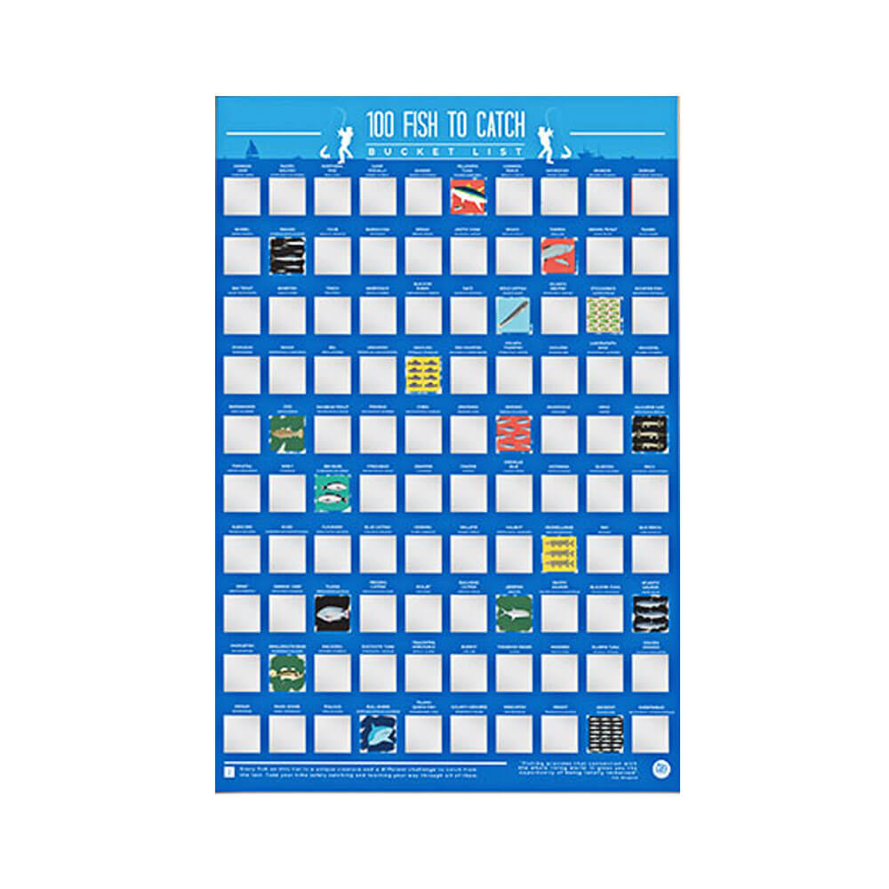 Gift Republic Bucket List Rubbelposter