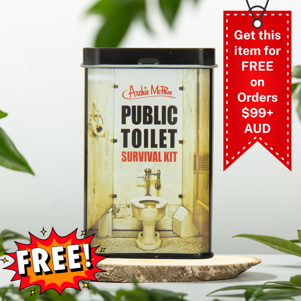 Archie McPhee Überlebensset für öffentliche Toiletten