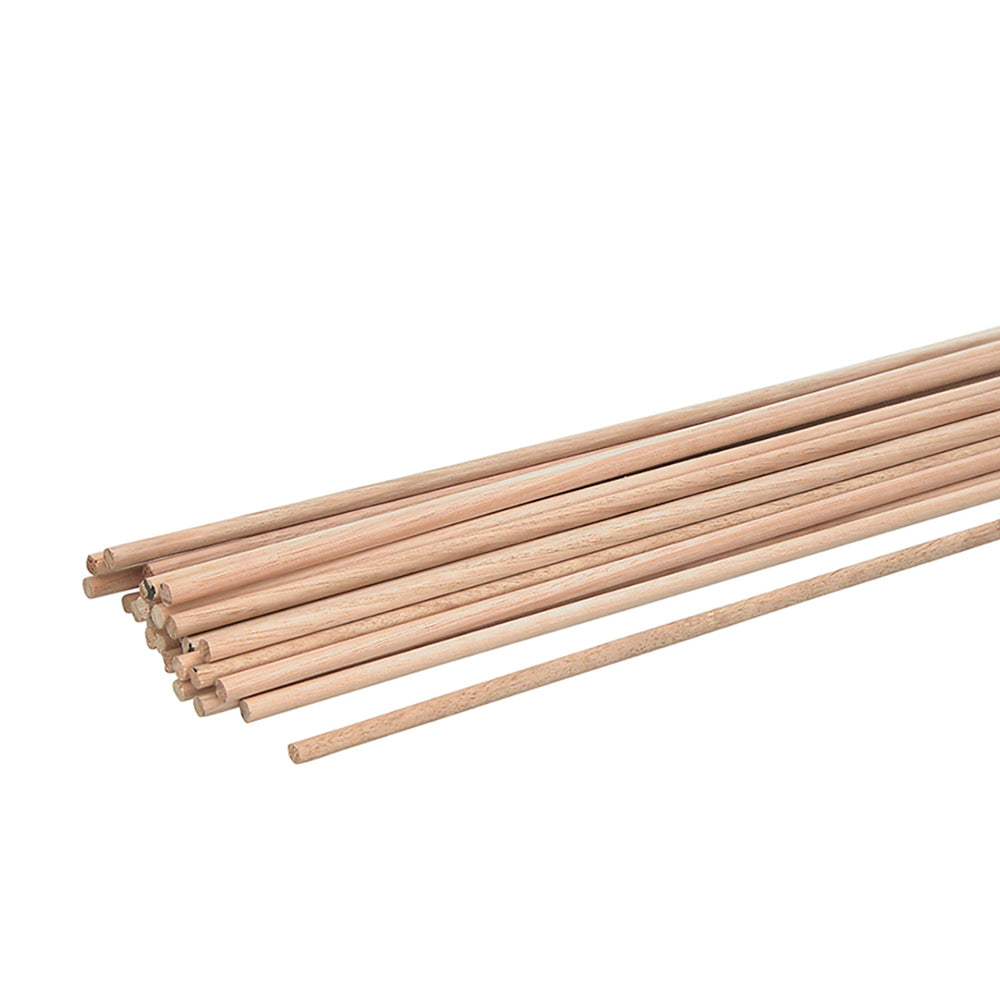 Natural Dowel Rod 30pcs (6mmx90cm)