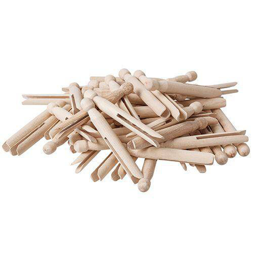 Creative School Supply Natural Dolly Pegs 11cm 60pcs
