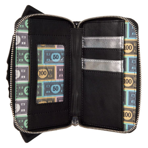 Monopoly 90th Money Glitter Zip Around Wallet