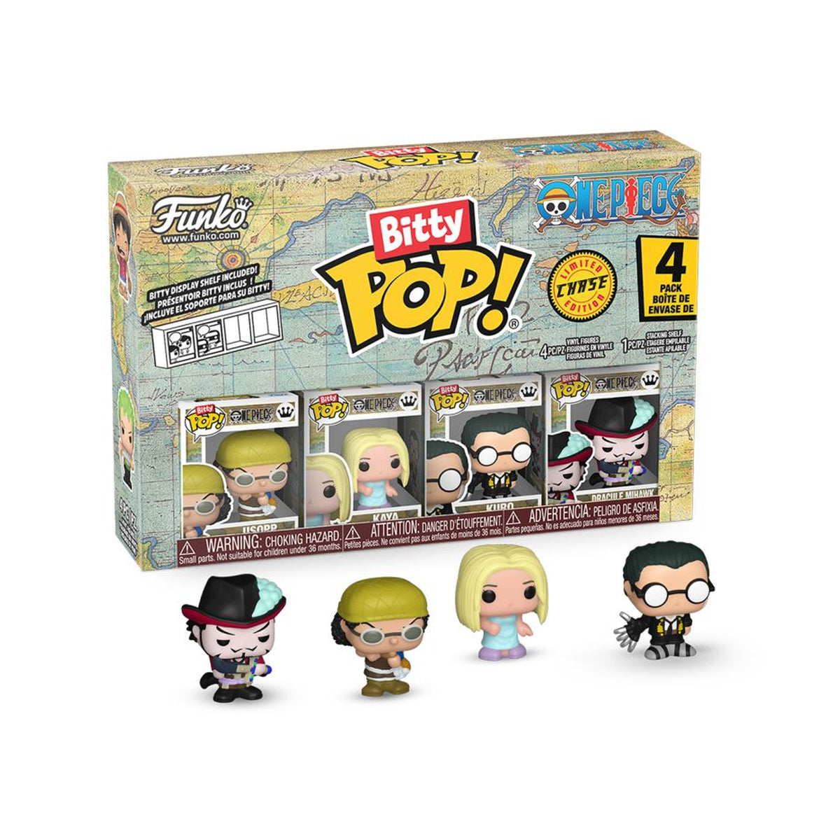 One Piece Usopp Bitty Pop! 4-Pack