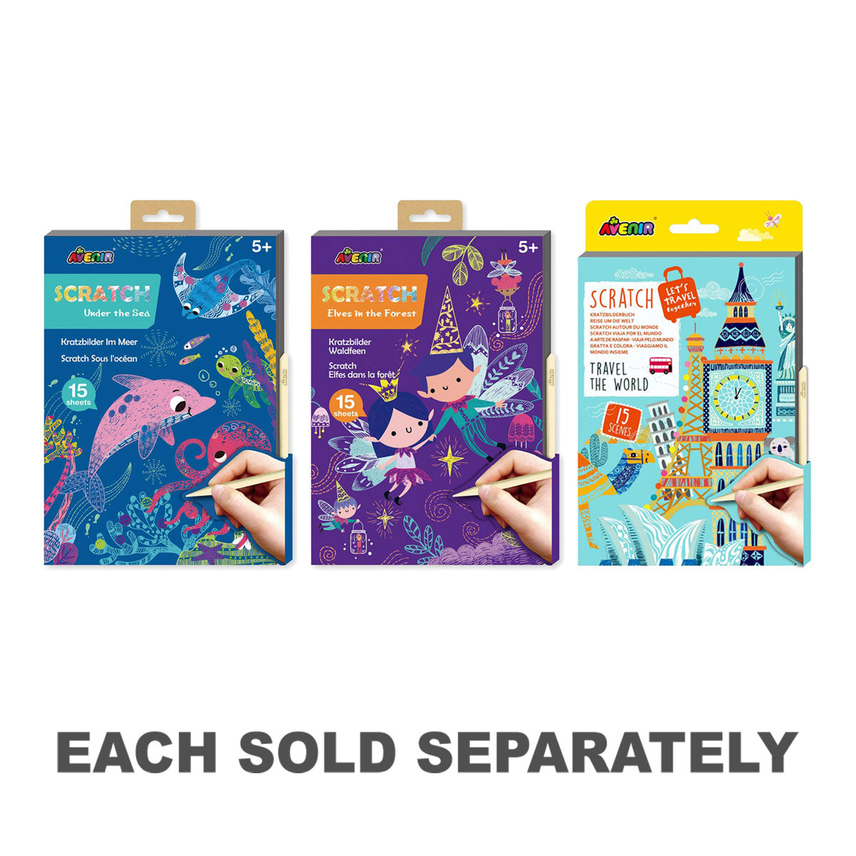 Avenir A5 Scratch Book