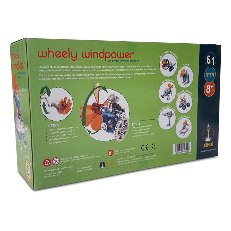 Johnco Wheely 6 in 1 Wind-Powered Robot