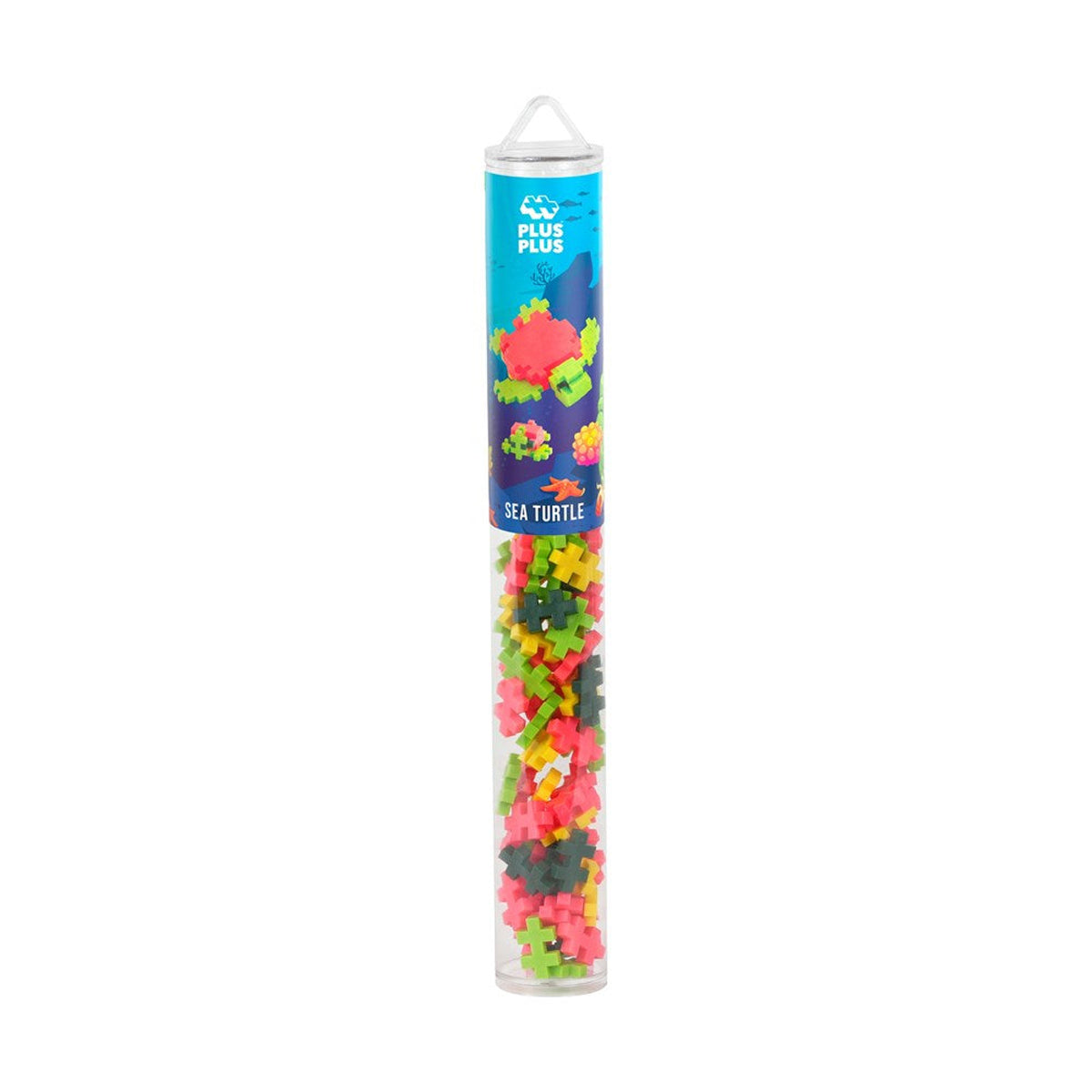 Plus-Plus Sea Turtle Building Blocks Tube 100pcs