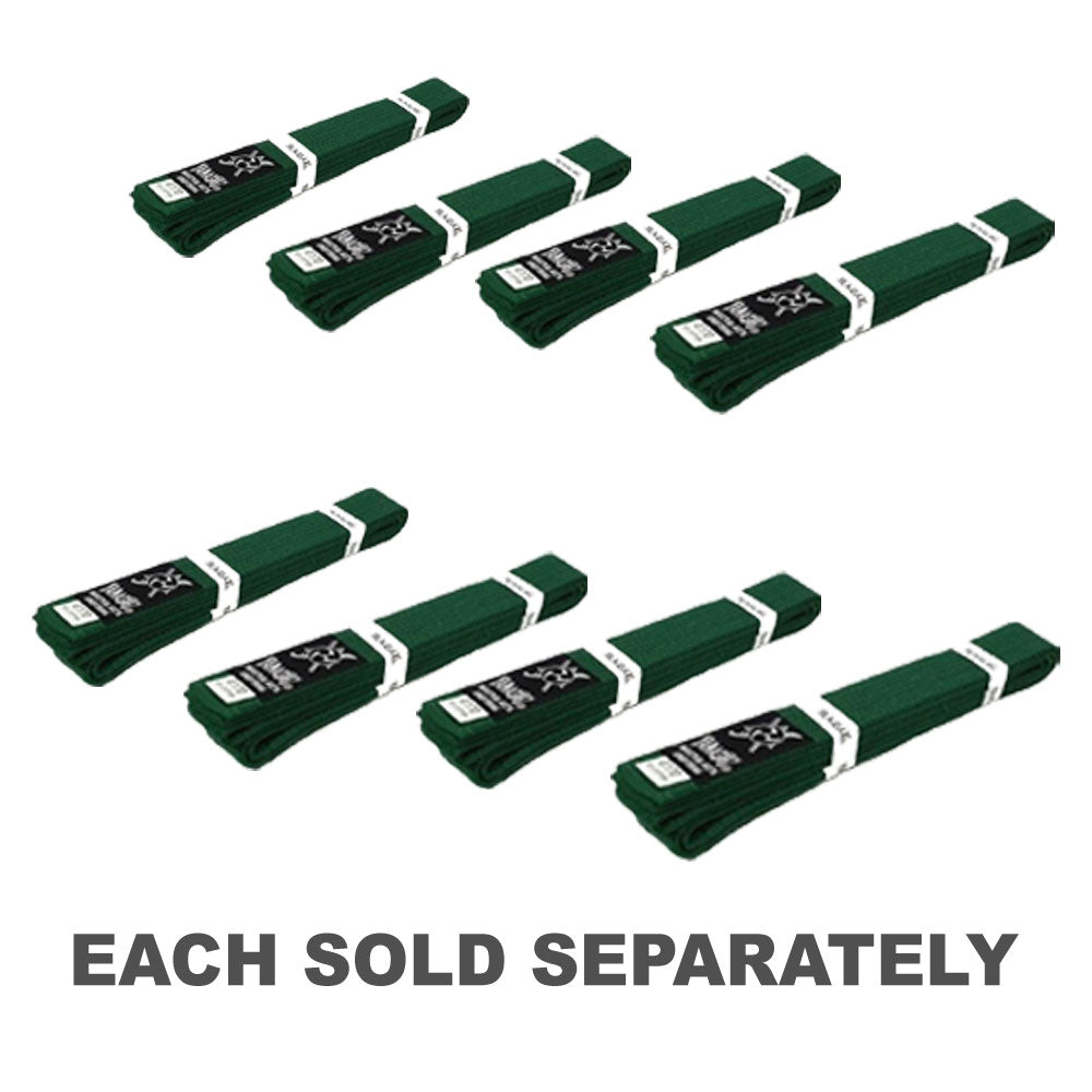 Yamasaki Deluxe Coloured Martial Arts Belts (Green)