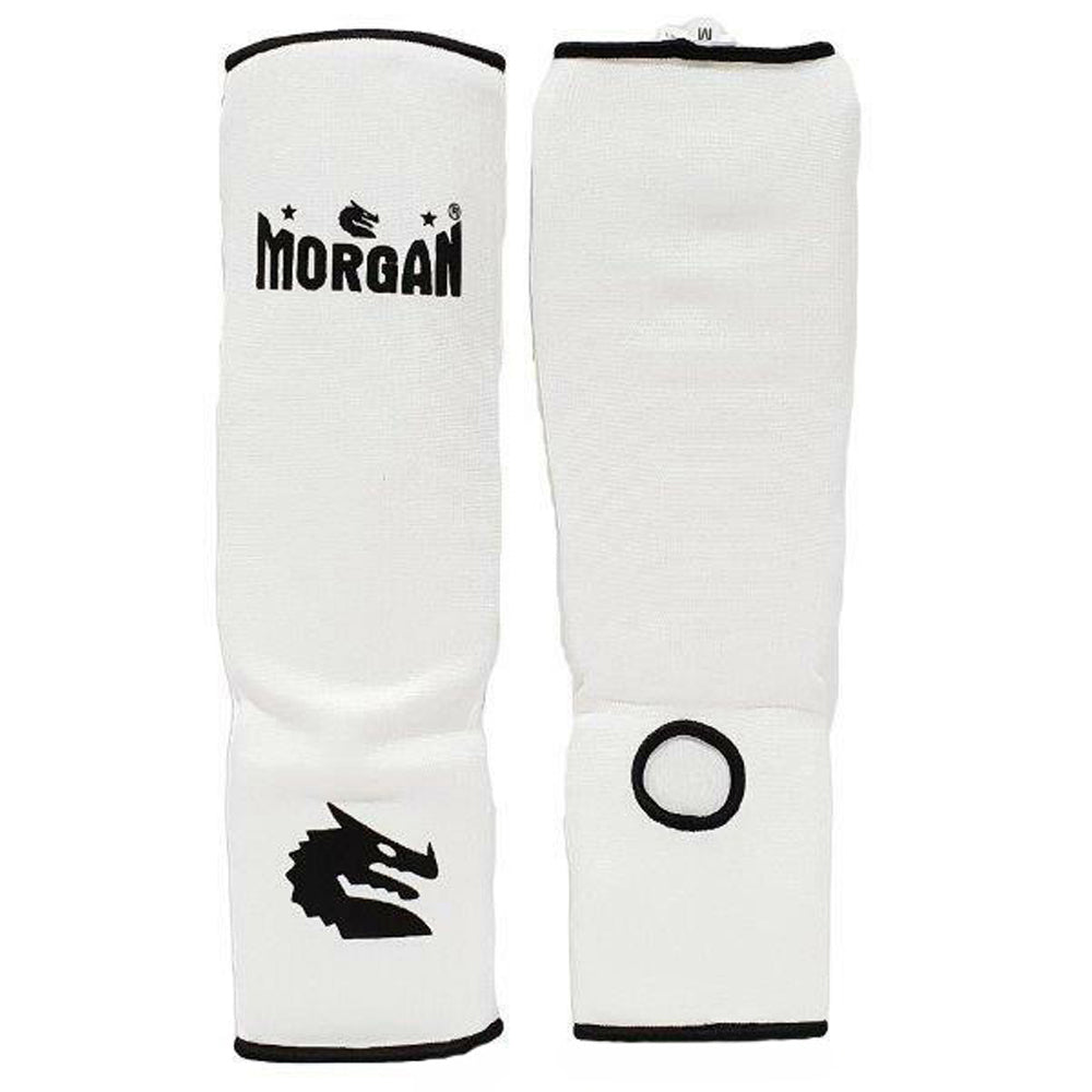 Morgan Elastic Shin and Instep Protectors (White)
