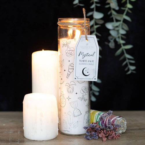 Mystical White Sage Fragranced Candle in Glass Tube