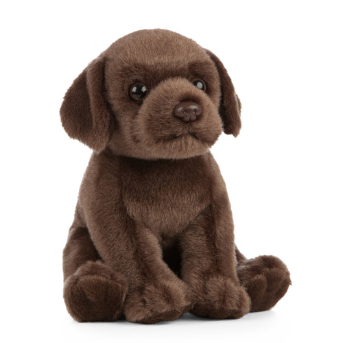 Living Nature Chocolate Labrador Puppy Plush Toy