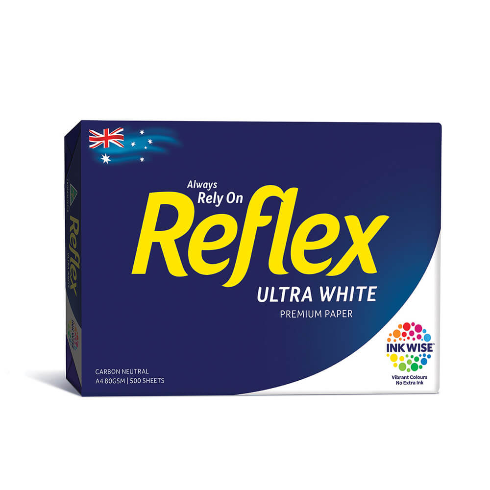 Papel de cópia branca reflexa 80gsm (1 resma)